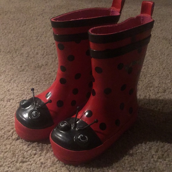 women's ladybug rain boots